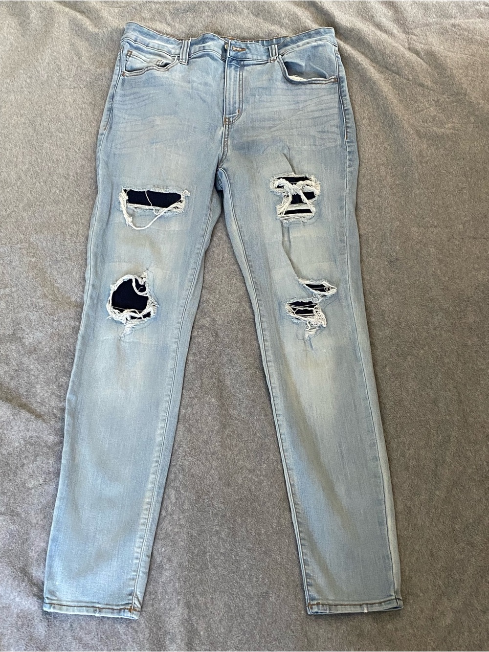 SO Light Blue Distressed Skinny Jeans